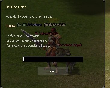 Bot doğrulama sistemi